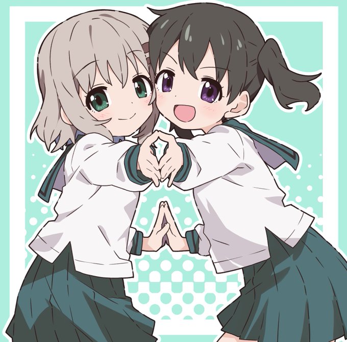 二人が寄り添ってる構図描きがちなんよ 