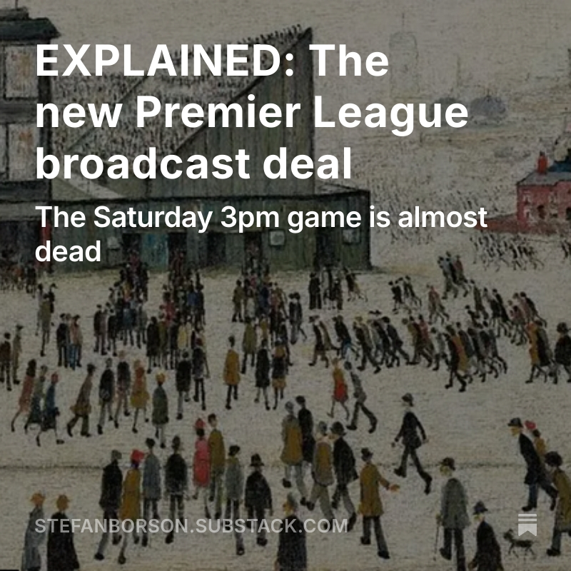 EXPLAINED: The new Premier League broadcast deal
Link in thread below