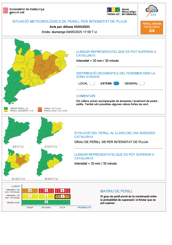 🌧️ S’activa en fase d’ALERTA el Pla INUNCAT a #SQV per risc de pluges intenses i es tanquen els accessos a zones de risc. 

RECORDEU: 

❗️MOLTA PRECAUCIÓ si heu de conduir. 
❗️VIGILEU amb les zones inundables (rius, rieres...). Podria ser perillós.