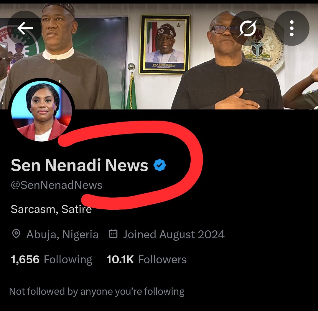 Disclaimer:

Please be advised that the below X (formerly Twitter) page, that any news or content published from it are not affiliated with, authorized by, or connected in any way to Senator Nenadi Usman. The views, posts, and claims made on that page are entirely independent and