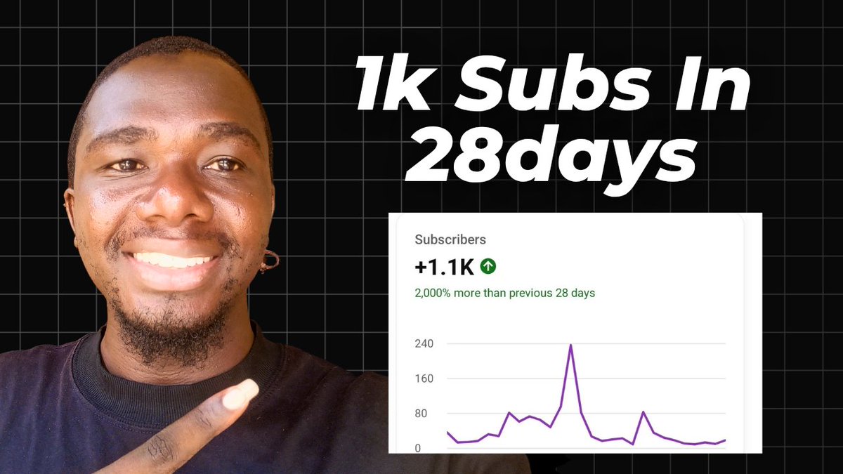 Today I will drop the video on how I got 1k subscribers in 28days

Catch up with the previous videos i have created on YouTube automation here 👇

youtube.com/playlist?list=…