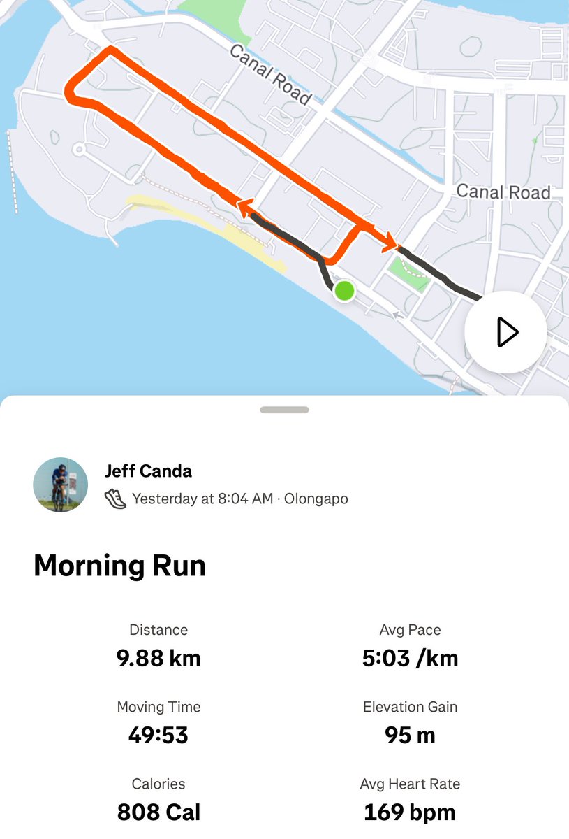 recorded my fastest bike split for olympic distance triathlon yesterday even after crashing. bike specific training block did wonders for me. Avg power is at 173W which is fairly low but goes to prove how an amazing bikefit is really effective. Off the bike run was also decent 😬