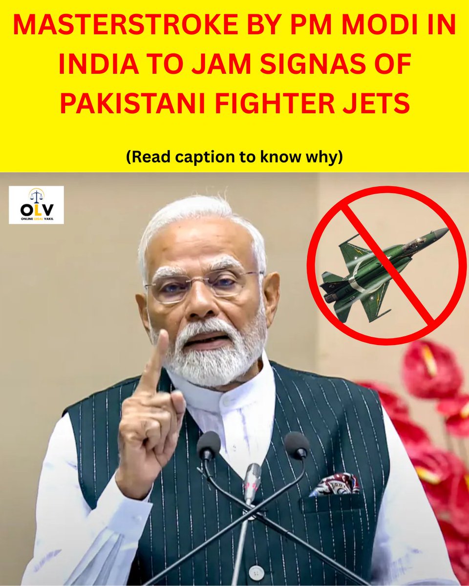 O_Legalvakil's tweet image. After Pakistan violated the LoC ceasefire, India plans to jam signals of Pakistani jets.
🔍 Why? Increased aerial threats spotted.
Signal jamming = zero coordination, max border safety.
#IndiaDefense #LoCAlert #SignalJamming #NationalSecurity #PahalgamTerroristAttack