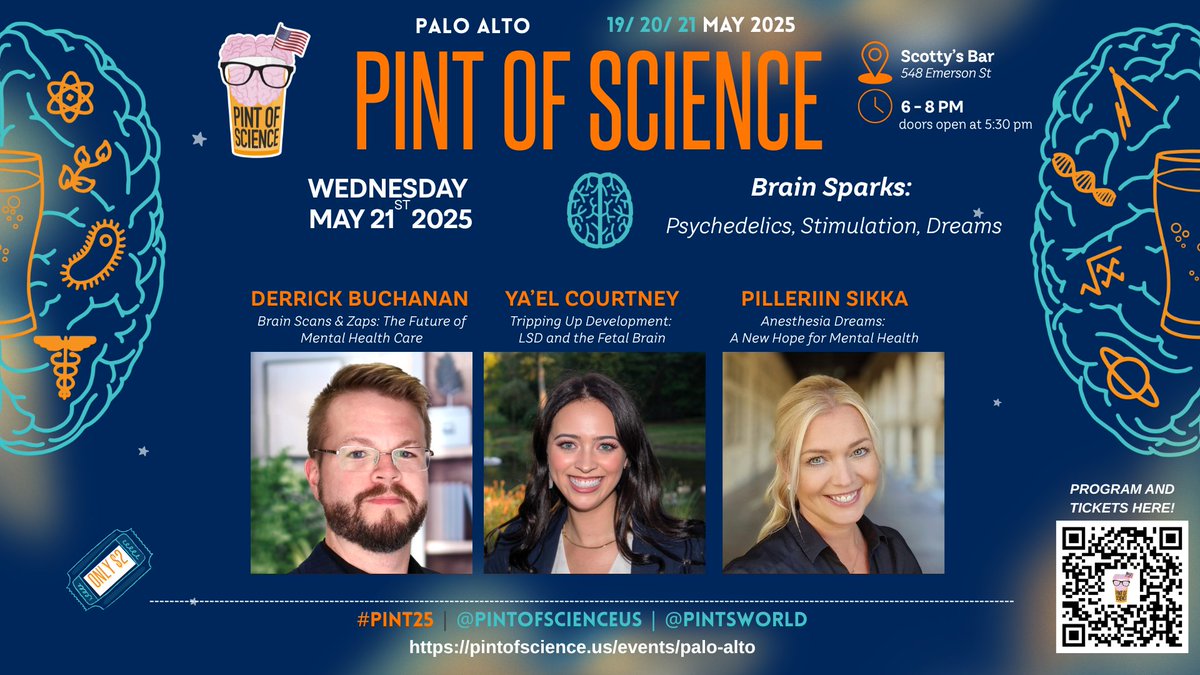 Melek Firat Altay (@firataltay) on Twitter photo 🧠 Love neuroscience? Come to Pint of Science in Palo Alto!
🎤 May 20: Brain Wiring, Pain & Aging
🎤 May 21: Psychedelics, Stimulation & Dreams
🎟️ Tickets: pintofscience.us/events/palo-al…
#Pint25 #Neuroscience #PaloAlto #PintOfScience <a href="/pintofscienceUS/">Pint of Science US</a> <a href="/pintsworld/">Pint of Science World</a> <a href="/cityofpaloalto/">City of Palo Alto</a> 🧠 Love neuroscience? Come to Pint of Science in Palo Alto!
🎤 May 20: Brain Wiring, Pain & Aging
🎤 May 21: Psychedelics, Stimulation & Dreams
🎟️ Tickets: pintofscience.us/events/palo-al…
#Pint25 #Neuroscience #PaloAlto #PintOfScience <a href="/pintofscienceUS/">Pint of Science US</a> <a href="/pintsworld/">Pint of Science World</a> <a href="/cityofpaloalto/">City of Palo Alto</a>