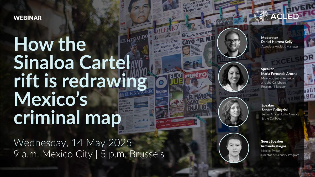 El Mayo’s July 2024 arrest triggered clashes across Mexico

The fallout contributed to 2024 recording some of the highest levels of organized crime violence in 6 years. 

Join us on 14 May for a live discussion on shifts in Mexico’s criminal landscape: us02web.zoom.us/webinar/regist…
