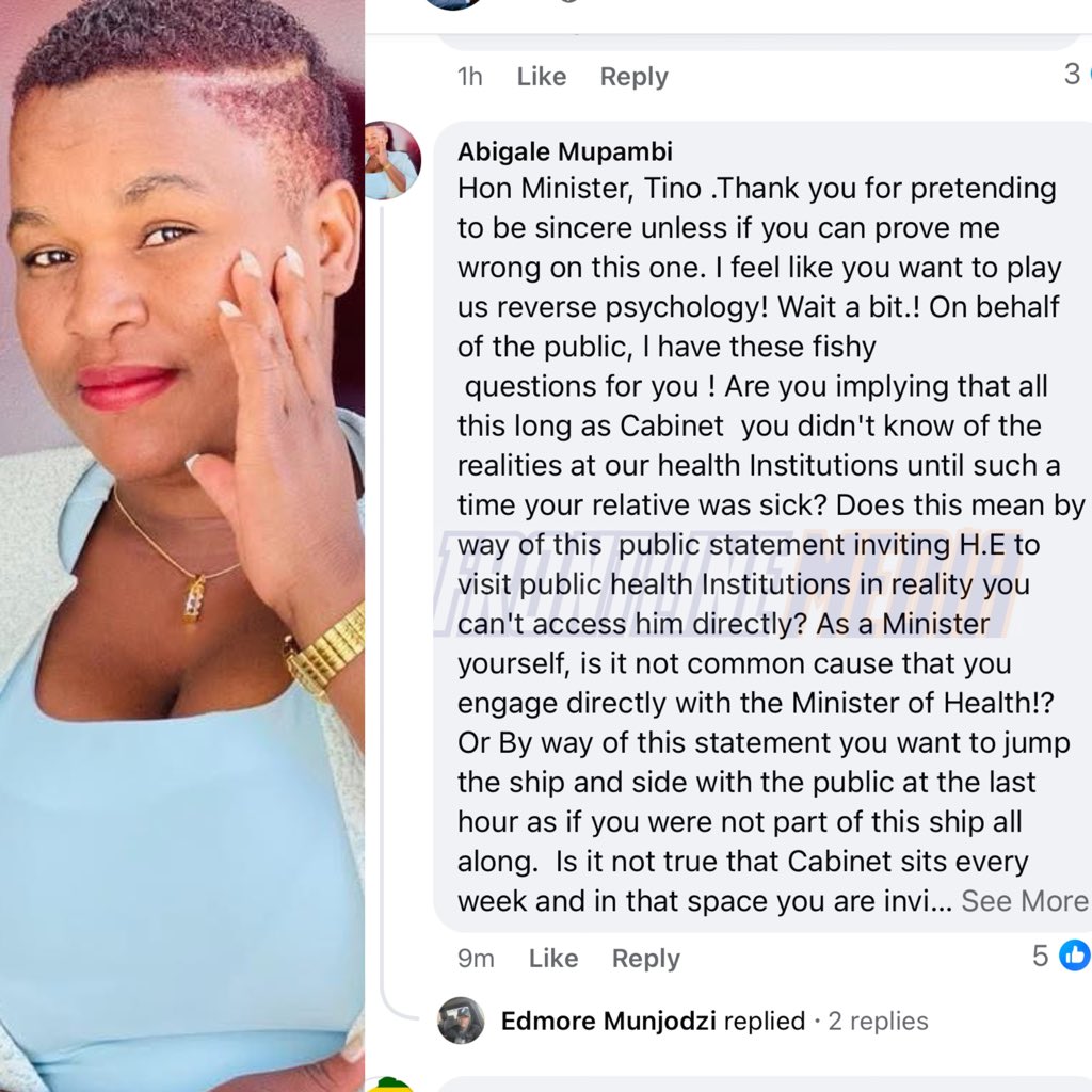 ZimTimesX (@zimtimex) on Twitter photo 🔴Reverse Psychology or Genuine Concern? Dr Mupambi Confronts Minister Machakaire Over Sudden Concern? <a href="/MupambiAbigale/">Abigale Mupambi</a> <a href="/HonMachakaire/">Hon Minister Machakaire</a> <a href="/edmnangagwa/">President of Zimbabwe</a> <a href="/lilomatic/">Linda Tsungirirai Masarira</a> 🔴Reverse Psychology or Genuine Concern? Dr Mupambi Confronts Minister Machakaire Over Sudden Concern? <a href="/MupambiAbigale/">Abigale Mupambi</a> <a href="/HonMachakaire/">Hon Minister Machakaire</a> <a href="/edmnangagwa/">President of Zimbabwe</a> <a href="/lilomatic/">Linda Tsungirirai Masarira</a>