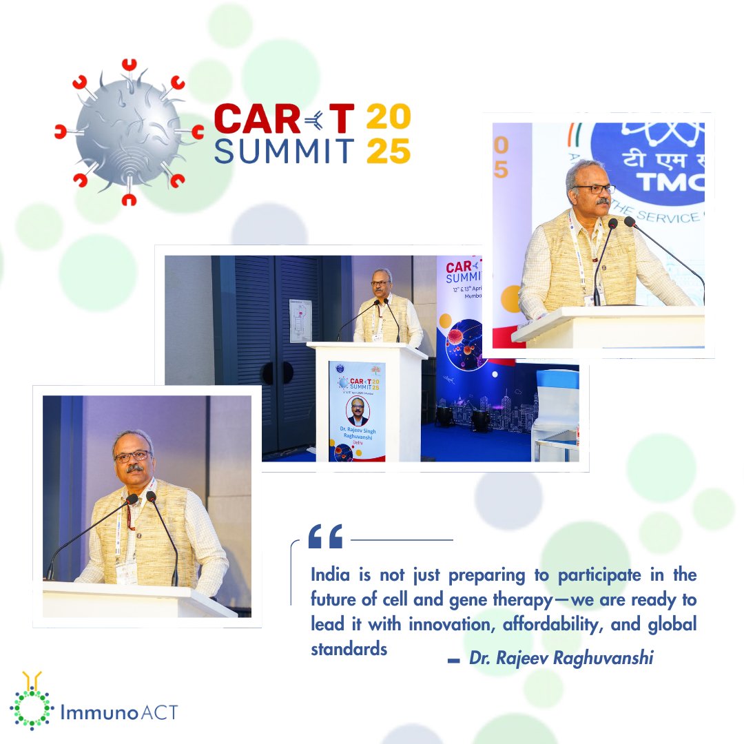 At #CARTSummit2025, Dr. Rajeev Raghuvanshi, Drugs Controller General of India (DCGI), Central Drugs Standard Control Organization (CDSCO), delivered a forward-looking session titled “Advanced Healthcare: Can India Lead the Way for Cell and Gene Therapy in the Next Decade?”

He