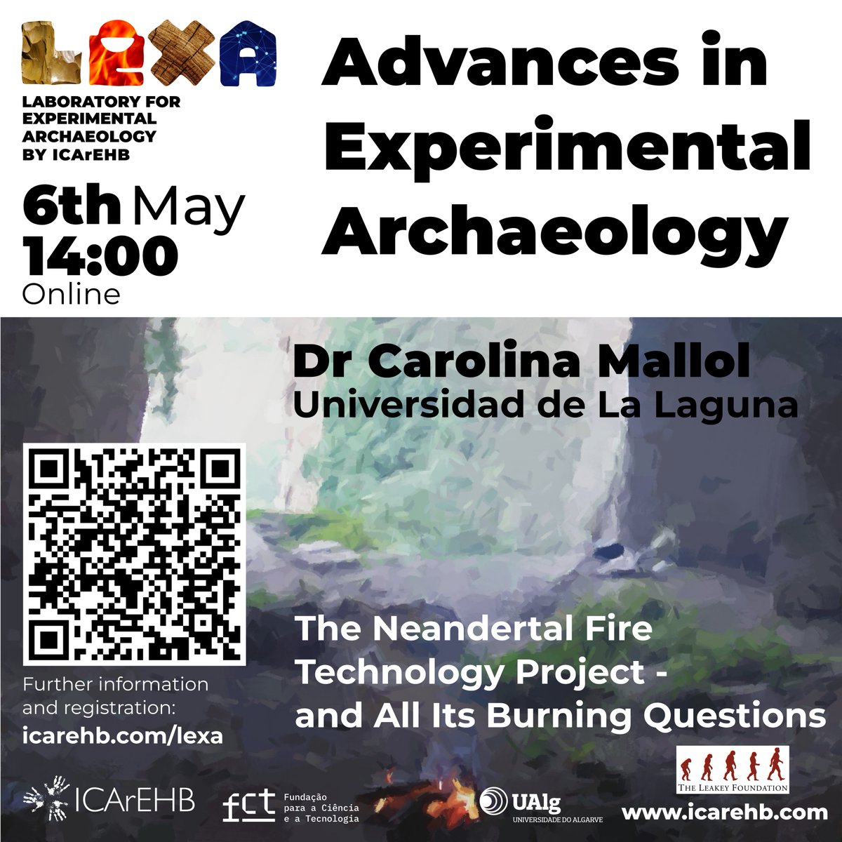 tomosproffitt's tweet image. Don't forget tomorrow's @ICArEHB Experimental Archaeology seminar at 2pm (GMT). Dr Carolina Mallol will be discussing Neanderthal Fire Technology. Register for free here icarehb.com/lexa/ and join us online.