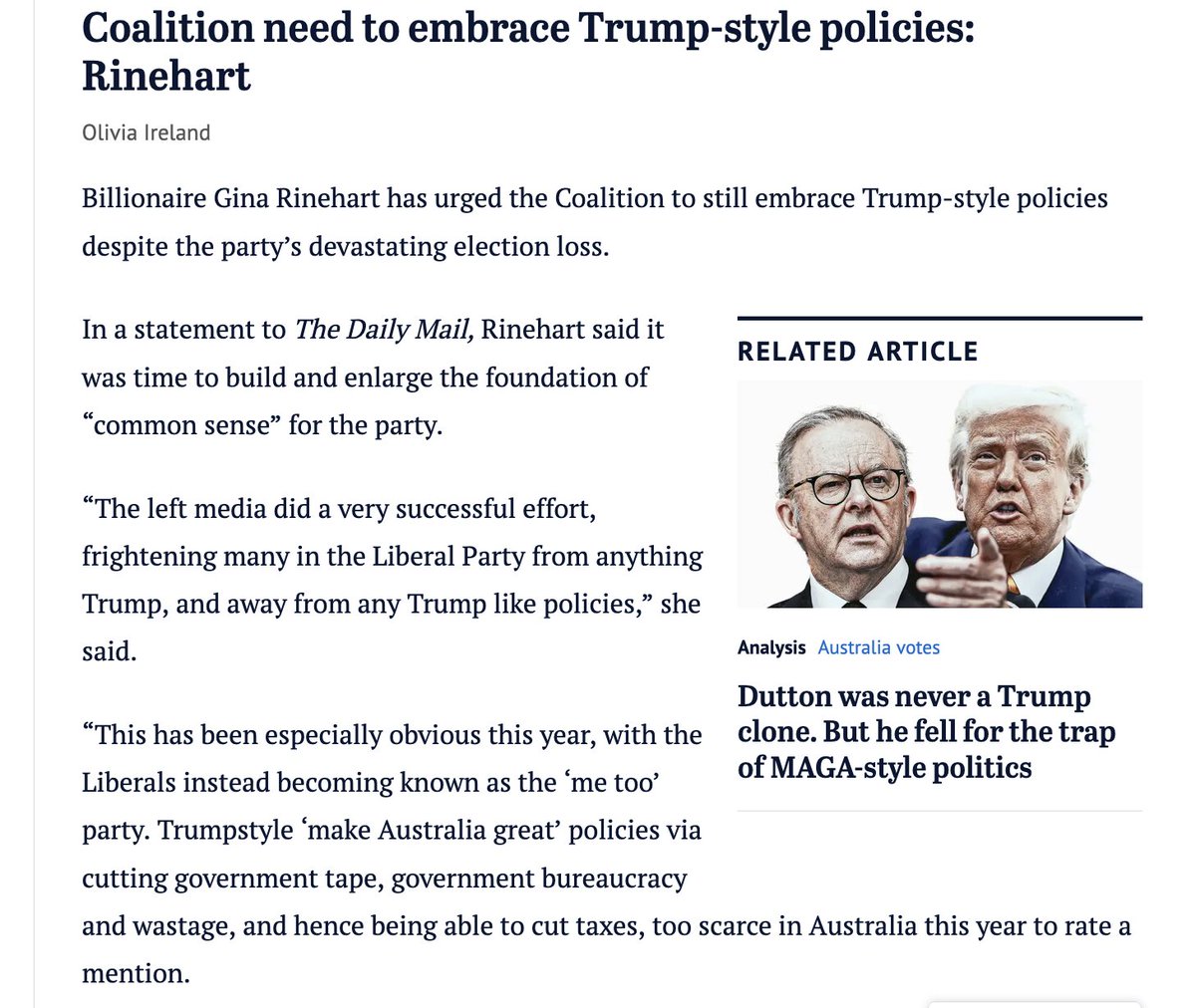 Gina's got this. #auspol <a href="/smh/">The Sydney Morning Herald</a>