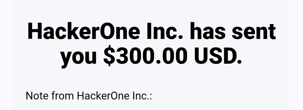 fuzzsqlbof's tweet image. Thanks @Hacker0x01 for bounty.