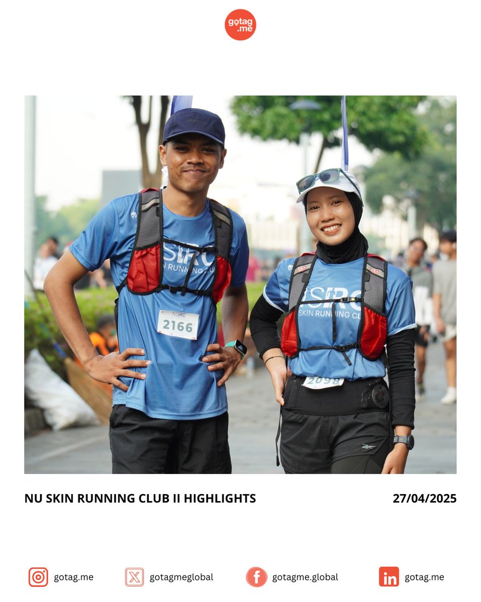 gotagmeglobal's tweet photo. Masih kebayang serunya Sunday Run kemarin bareng @nuskinrunningclub 🤩 https://t.co/3htfXBvn8T