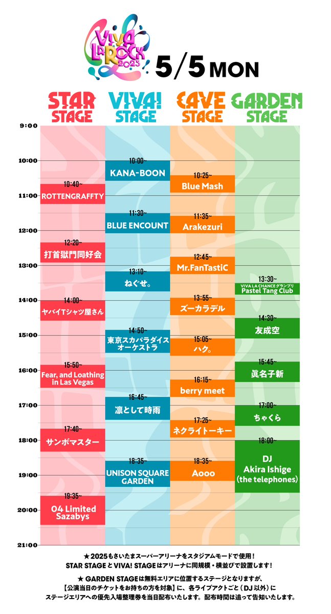 本日です！
お待ちしてます！！

「VIVA LA ROCK 2025」

日程：5月5日（月・祝）
場所：GARDEN STAGE(無料)
時間：15:45～

#眞名子新
#ビバラロック2025