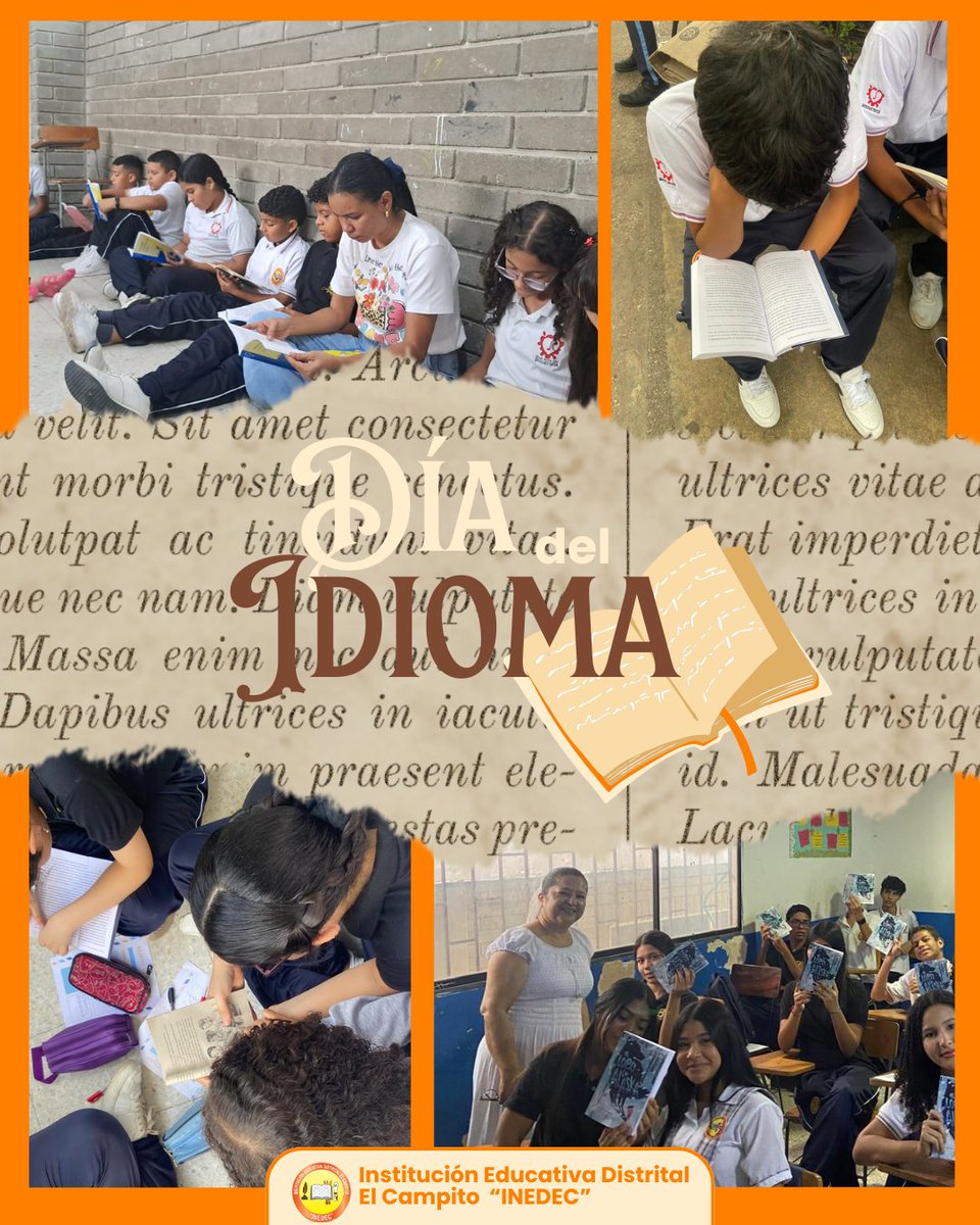 iedcampito's tweet photo. ✨📚 Rendimos homenaje a la riqueza de nuestra lengua y al poder  de la lectura. El idioma nos une, nos da identidad, y los libros nos permiten viajar, imaginar y aprender sin límites.
En cada palabra, cada página, hay un mundo por descubrir.

 ¡Feliz Día del Idioma y del Libro! https://t.co/gea8PjjmHL