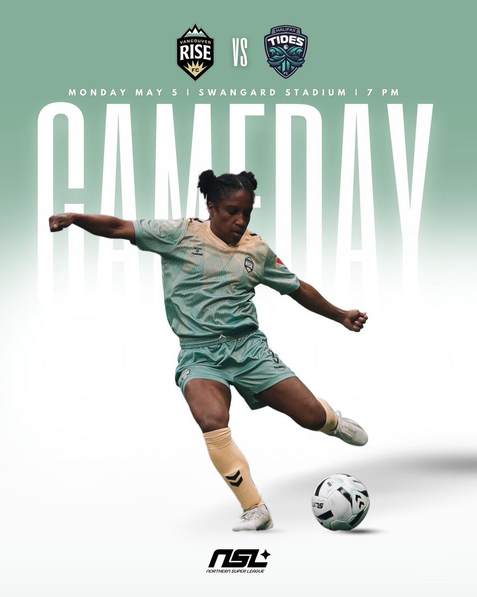 Next stop: Swangard. Halifax Tides. May 5. Let’s run it 🌊💥 

#NSL #VancouverRise