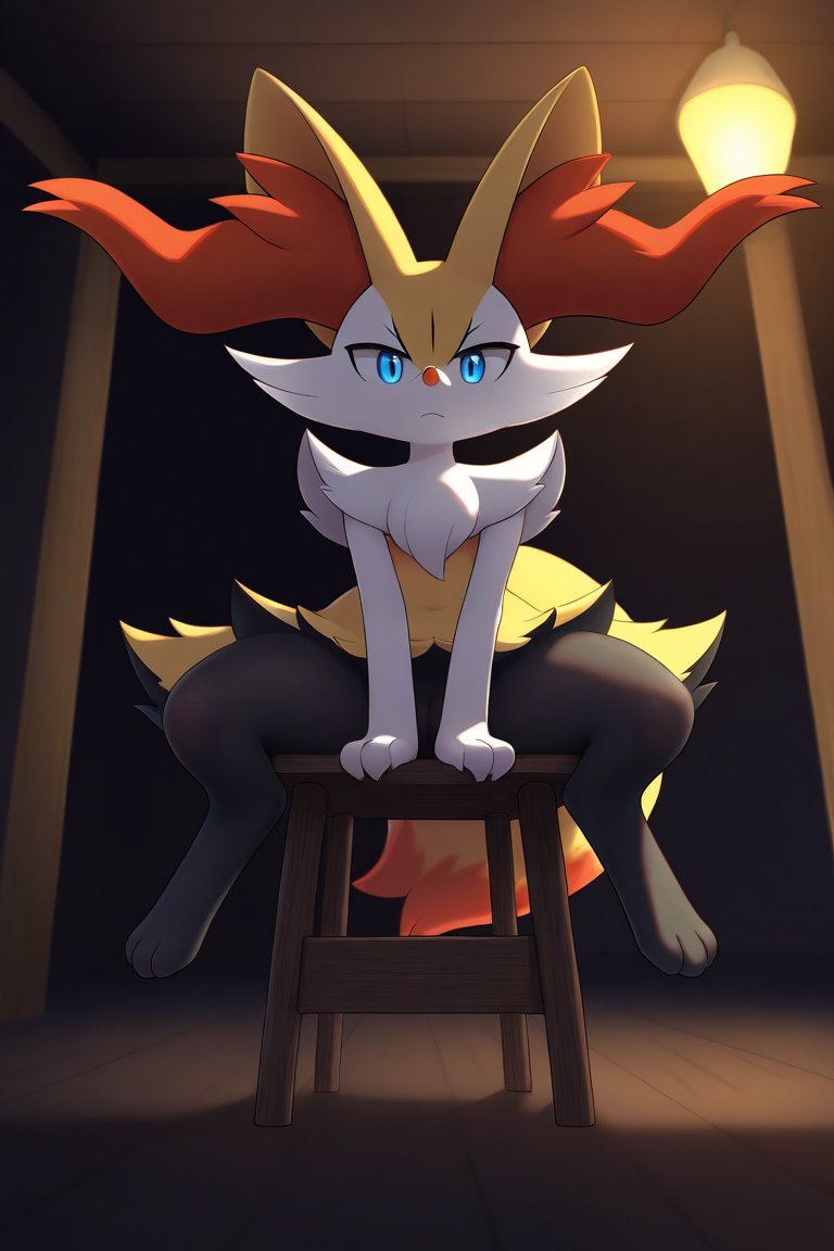 jerbalcoat's tweet image. #braixen #Aiart️ #fanart