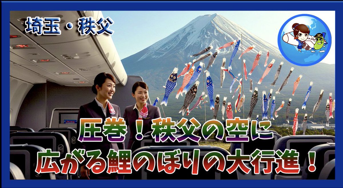 子供👦の日
5️⃣月5️⃣日の愛飛航空88便は【#秩父】行きでございます✈️

#山藤

紫雲小鹿野の水子地蔵寺
青空には🎏#鯉のぼり

命❤️の尊さを語りかけてくれます

観音茶屋🍵

他秩父の見所が沢山
youtu.be/imlDFCytlBk?si…

時空を超えて“懐かしさ”と“いま”が溶け合う🥰癒しの旅✈️どお楽しみくださいませ🎤