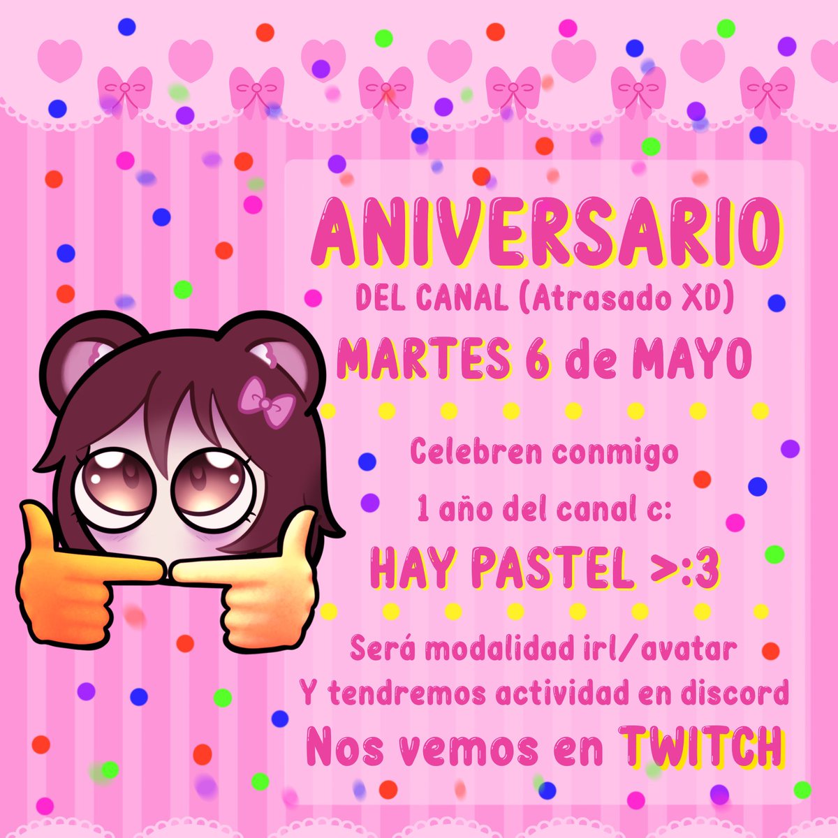 GENTEEE ESTE MARTES CELEBRAMOOOS >:3 
Estaré organizando algo en discord, no se lo pierdaaan ❤️
.
.
twitch.tv/franky_cuyo
twitch.tv/franky_cuyo
twitch.tv/franky_cuyo