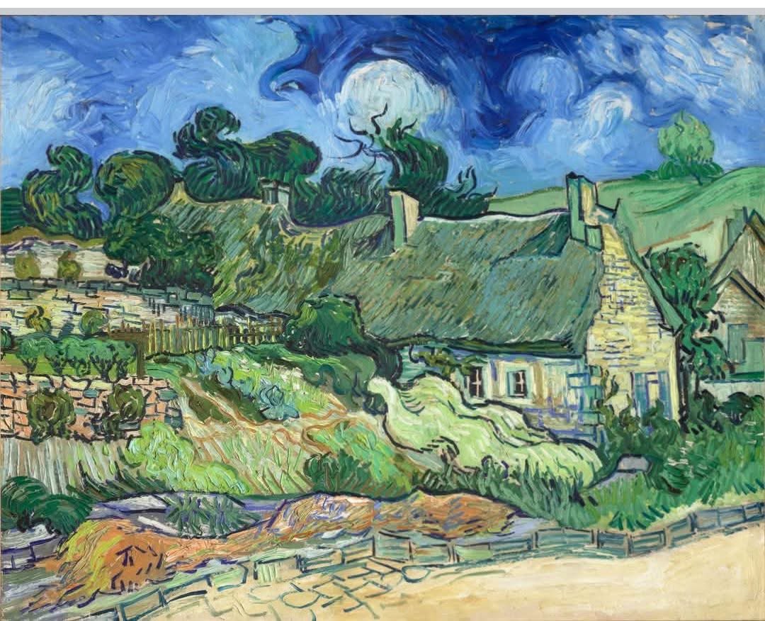 Arteymas_'s tweet photo. Vincent van Gogh: cabañas de paja en Cordeville 1890. https://t.co/llgHFRM14g
