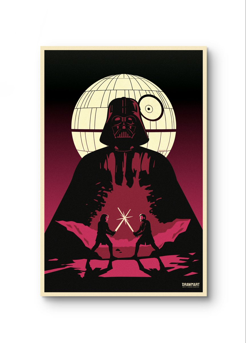 drawmart's tweet photo. ¡Feliz día de Star Wars ! Diseñé este póster por  los 20 años del Episodio III. ¡Qué la fuerza los acompañe! 🌌
#maythe4thbewithyou 
#starwars #starwarsday #poster #diseño #design #illustration #ilustracion https://t.co/0ByyO3sKyt