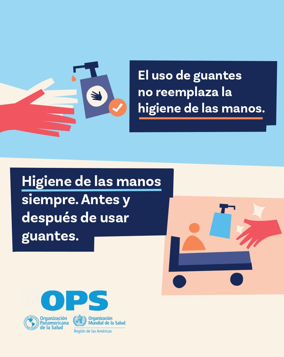 ¡Hoy es el Día Mundial de la Higiene de las Manos!

🤲🧼 Los guantes protegen, pero no eliminan riesgos. Lava tus manos antes y después de realizar cualquier tarea que requiera el uso de guantes.

SALVA VIDAS - #LimpiaTusManos

➡️ paho.org/es/campanas/di…