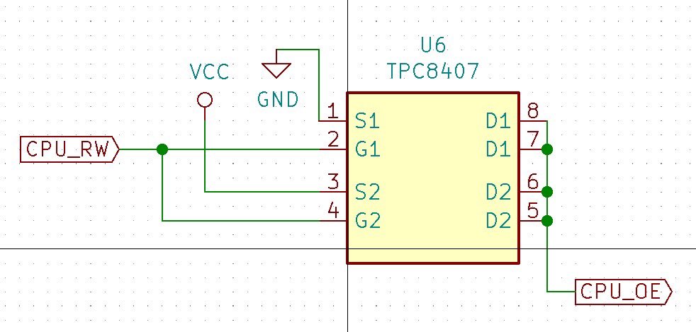 あんまり使いこなせていないnp型 mosfetの勉強 1回路分のインバータが