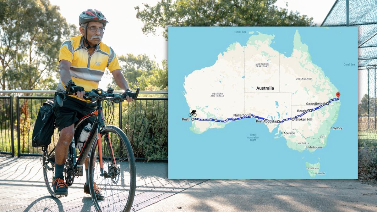 He's done it!! 

Gamini cycled 5000kms over 42 days - crossing the entire continent from Perth to Brisbane.

Crossing the finish line on election day, he raised over $21K for cancer research at Peter Mac. 

Read more about this incredible feat: petermac.org/about-us/news-…