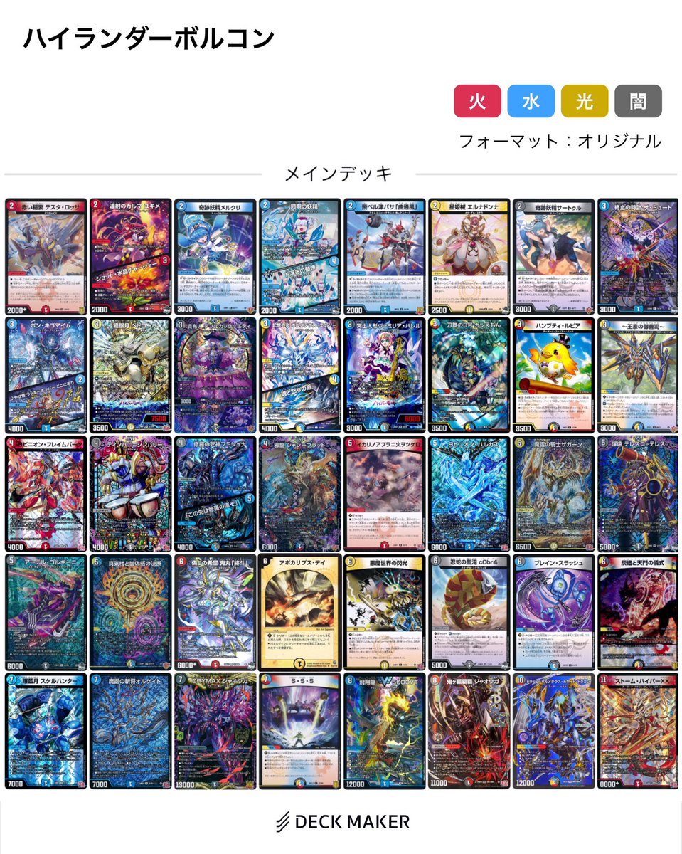 【日曜日まで値下げ中】ハイランダーボルコン(一部ハイレート) フェアリー on X: