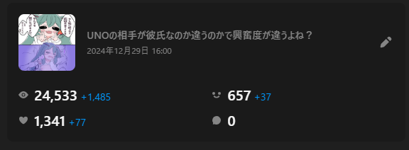 せっかく年末プチバズったのに何も出来ずにぶっ倒れたアホのワイはGWなので続きを今更描くわw何気にci-enも50人位増えてるから待ってるんだろうし 