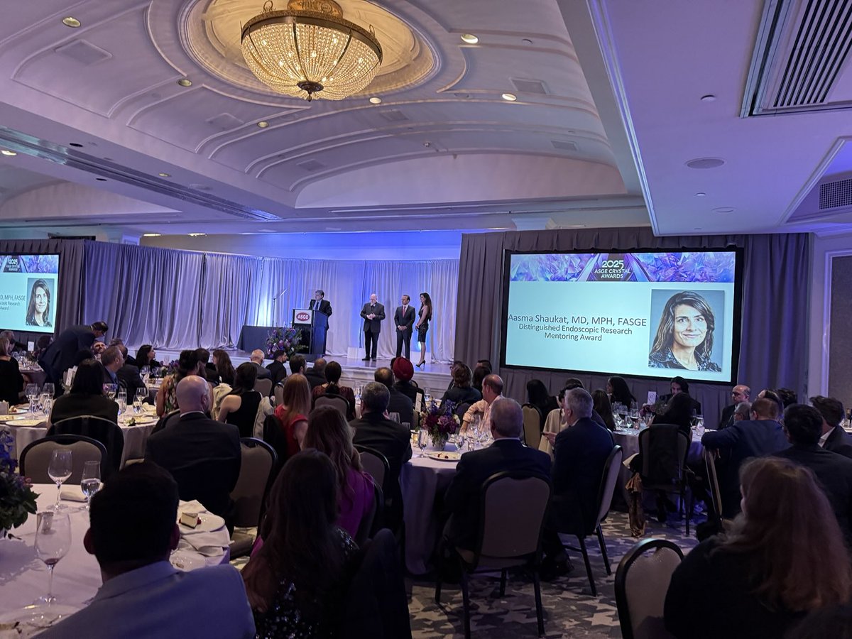 Violeta Popov, MD PhD (@popovvioleta) on Twitter photo Couldn’t think of a more deserving awardee of the incredible <a href="/AasmaShaukatMD/">Aasma Shaukat MD MPH</a> to receive the <a href="/ASGEendoscopy/">ASGE GI Endoscopy</a> Endoscopy Research Mentor Award!!
Our <a href="/nyulangone/">NYU Langone Health</a> <a href="/NYULH_GastroHep/">Gastroenterology & Hepatology | NYU Langone Health</a> was there to celebrated 🎊 👏! Couldn’t think of a more deserving awardee of the incredible <a href="/AasmaShaukatMD/">Aasma Shaukat MD MPH</a> to receive the <a href="/ASGEendoscopy/">ASGE GI Endoscopy</a> Endoscopy Research Mentor Award!!
Our <a href="/nyulangone/">NYU Langone Health</a> <a href="/NYULH_GastroHep/">Gastroenterology & Hepatology | NYU Langone Health</a> was there to celebrated 🎊 👏!
