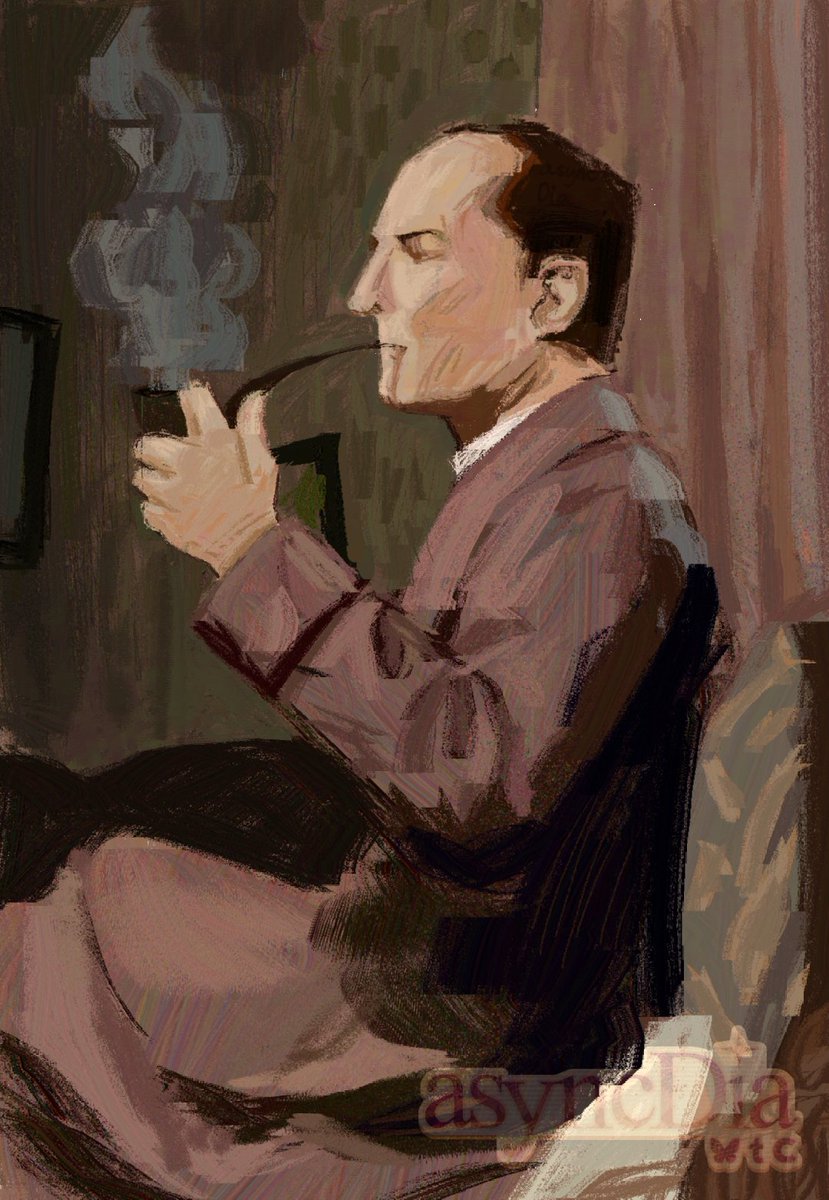 Jeremy Brett as Sherlock Holmes painting I made in HeavyPaint and edited in Ibis Paint. #heavypaint #jeremybrett #sherlockholmes