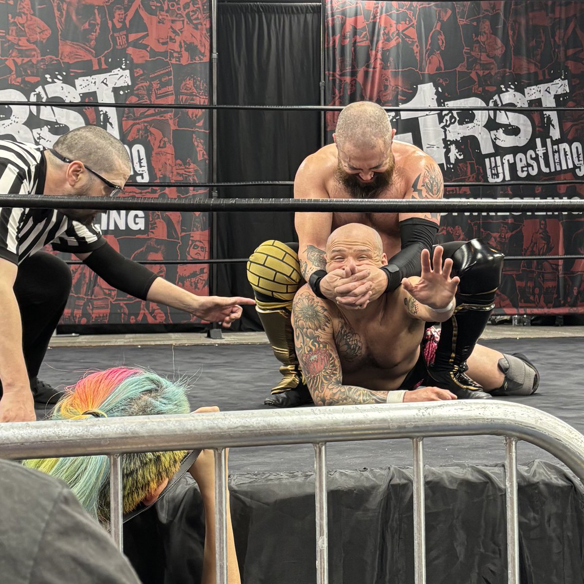 shan_radio's tweet image. Another @f1rstwrestling #UNLEASHED in the books!
@NoneMoreViolent | @OfficialBGore | @_rob_page | @FungodJordan | @cruzshakalaka | @BillWillTeacher | @SocksUnterShoes | @SNRRKK