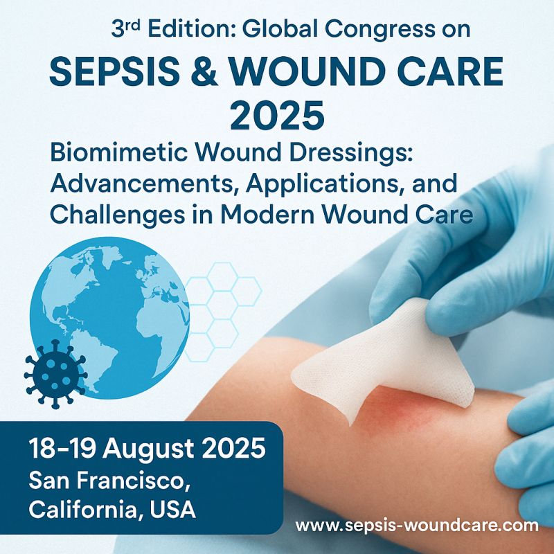 🚀 Revolutionizing Wound Care: Biomimetic Dressings are transforming healing!
🌿 Hydrogels, nanotech, smart dressings—next-gen solutions are here.
📅 Aug 18–19, 2025 | 📍 SF, USA
🔗 Join #SWC2025: sepsis-woundcare.com/registrations.…

#WoundCareRevolution #BiomimeticDressings