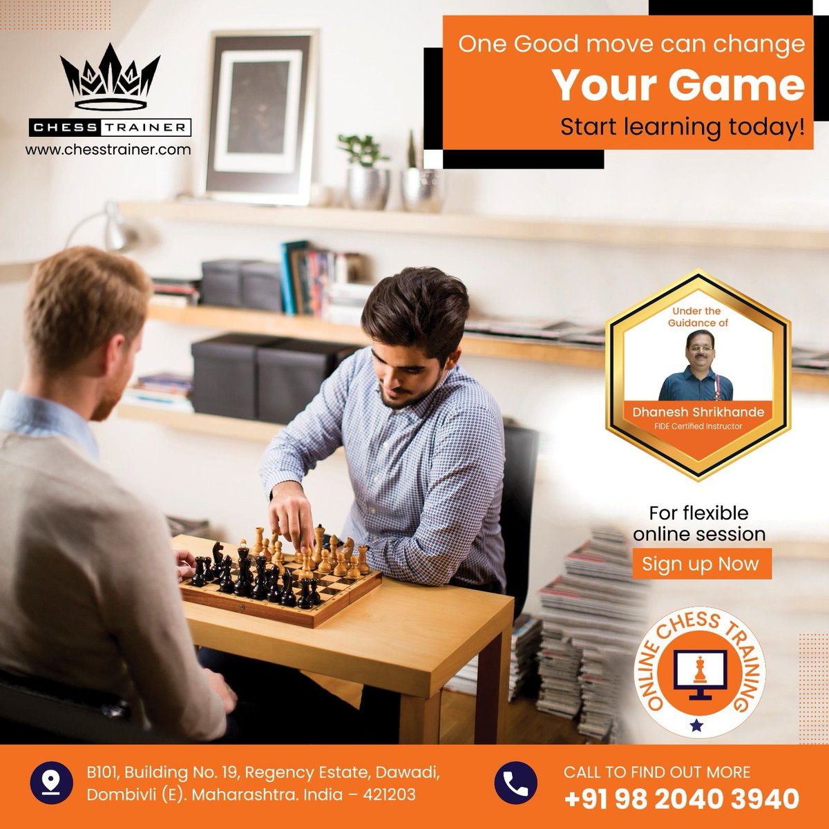 Chess_trainer91's tweet image. ♟️ One good move can change your game-make yours today!

Train online with #FIDEInstructor Dhanesh Shrikhande

✅ All levels | 🌍 Global coaching | 🏆 30+ yrs experience

🌐 chesstrainer.com

#LearnChessOnline #ChessCoach #OnlineChessCoach #TrainSmartPlayHard #ChessTrainer