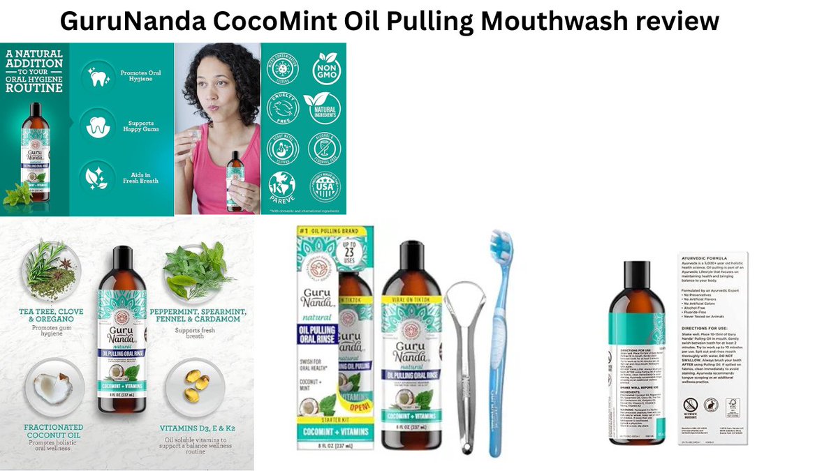 TeachTusha25905's tweet photo. Welcome to my GuruNanda CocoMint Oil Pulling Mouthwash review. GuruNanda has infused this formula with a potent combination of essential oils and vitamins to deliver a complete oral hygiene experience.
Read more:https://t.co/YuP6Wt2EyD
#gurunanda #Oil #cocomint https://t.co/YF1aSYGowV