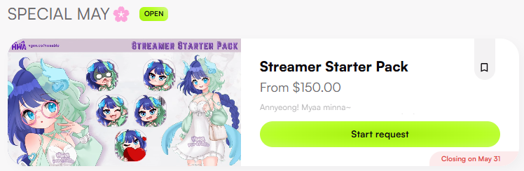 hwaable_art's tweet photo. 🎮✨ Streamer Starter Pack is HERE!! ✨🎮
Kickstart your vtubing journey with this pawsome bundle~ (≧◡≦) ♡
Includes:
🎤 Halfbody PNGtuber
🖼️ Custom PFP
💬 5 Emotes bundle
All for just $150! ฅ(^・ᴥ・^)ฅ
💌 Grab your slot now before it ends! https://t.co/iORzeBUX5h
Let’s make your stream purrfectly you~
#VTuberAssets #StreamerPack #artcommissions #VGen #PNGtuber #emotes #PFP #VGenComms