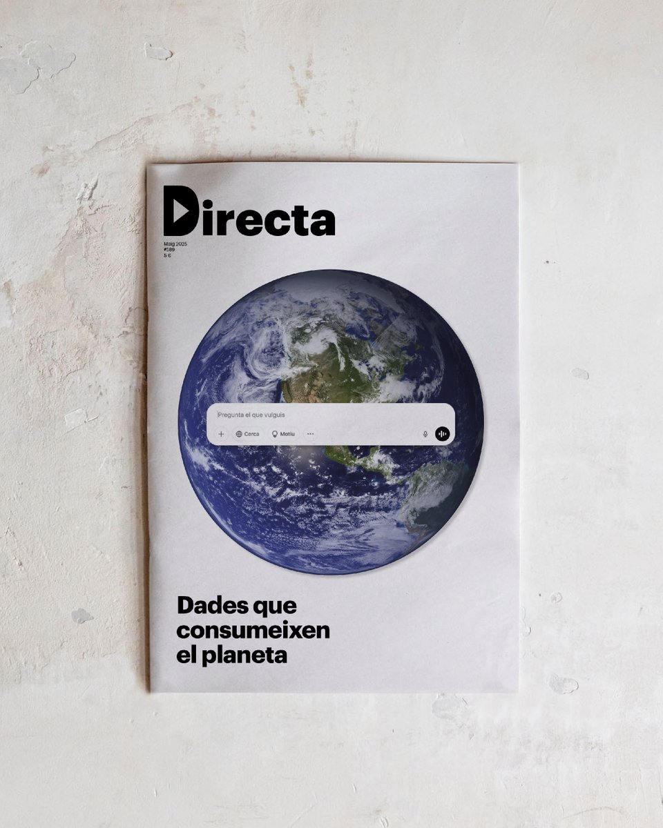 Directa (@la_directa) on Twitter photo #Directa589 | Dades que consumeixen el planeta
✍️ <a href="/AlbertAlexan/">Albert Alexandre</a>
📷📈 <a href="/_ittos_/">Victor Serri</a> i <a href="/Pau_Fabregat/">Pau Fabregat</a>
▶️ directa.cat/papers/directa… #Directa589 | Dades que consumeixen el planeta
✍️ <a href="/AlbertAlexan/">Albert Alexandre</a>
📷📈 <a href="/_ittos_/">Victor Serri</a> i <a href="/Pau_Fabregat/">Pau Fabregat</a>
▶️ directa.cat/papers/directa…