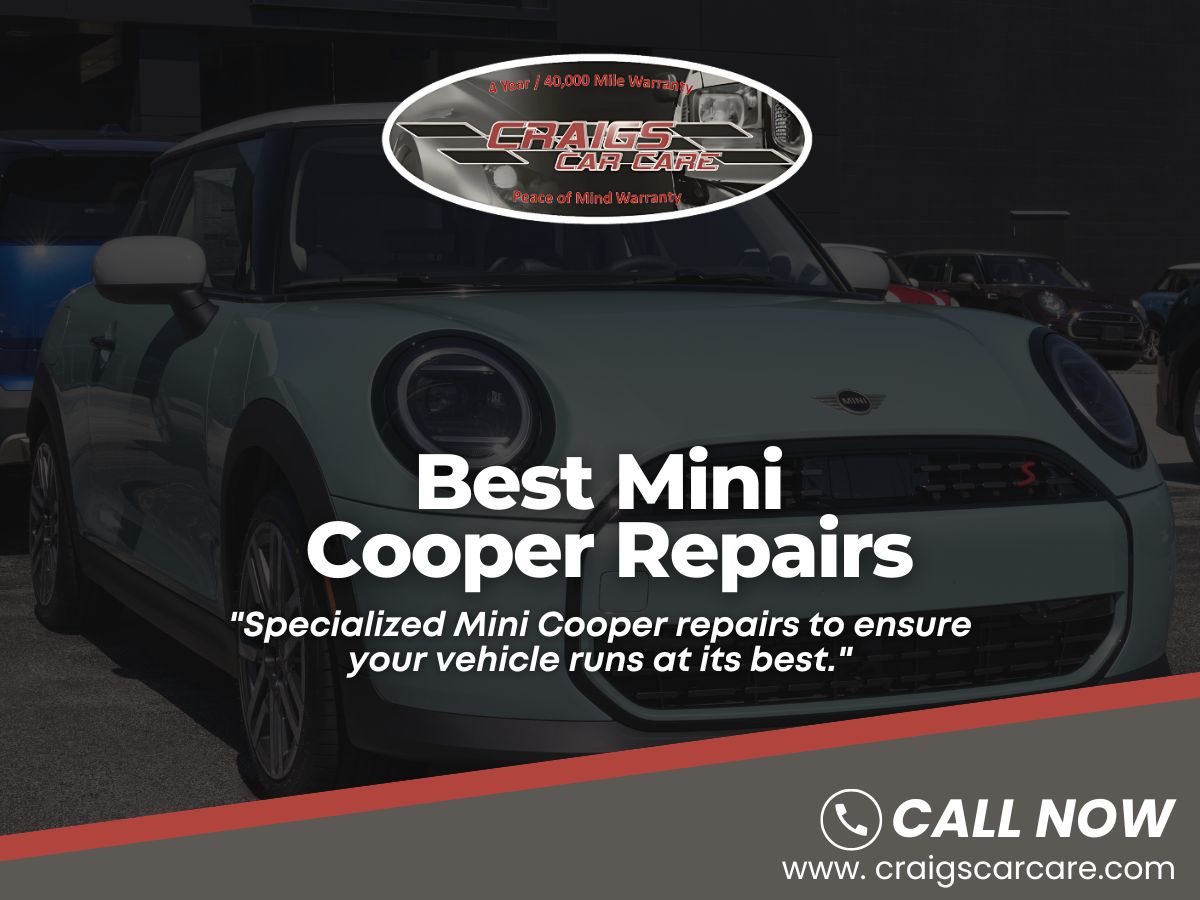 CraigsCarCare's tweet image. Reliable Mini Cooper Repairs in Allen!

Looking for expert Mini Cooper repairs? Craig’s Car Care offers fast, reliable service with certified technicians and authentic Mini parts. Keep your car running smoothly today! 🚗🛠️

🌐 craigscarcare.com/makes-we-servi…

#minicooperrepairs