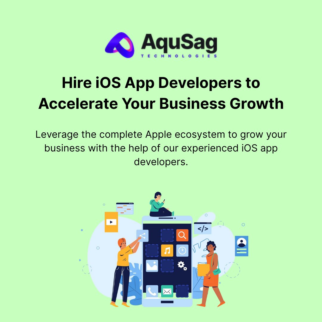 aqusag's tweet image. 🚀 Hire iOS App Developers to Accelerate Your Business Growth

💡 AI, Blockchain, AR/VR &amp;amp; Wearable tech—integrated.
📲 Let&apos;s elevate your iPhone app idea.

aqusag.com/hire-ios-app-d…
#iOSDevelopment #iPhoneApps #TechInnovation