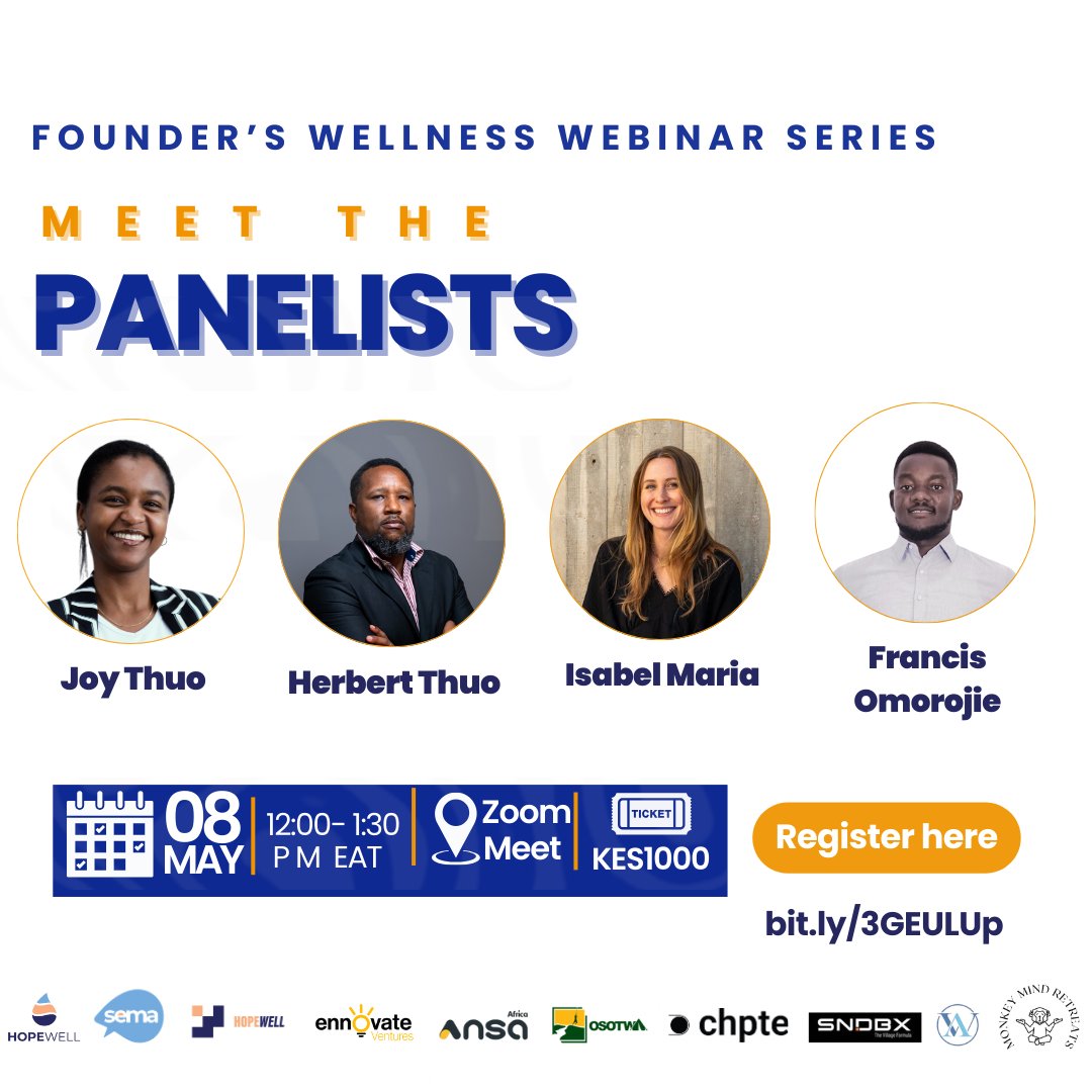Meet the minds shaping founder wellness in 2025.
Growth. Money. Mental clarity.
Let’s talk about it—with real stories, real solutions.
Register now:  bit.ly/3GEULUp