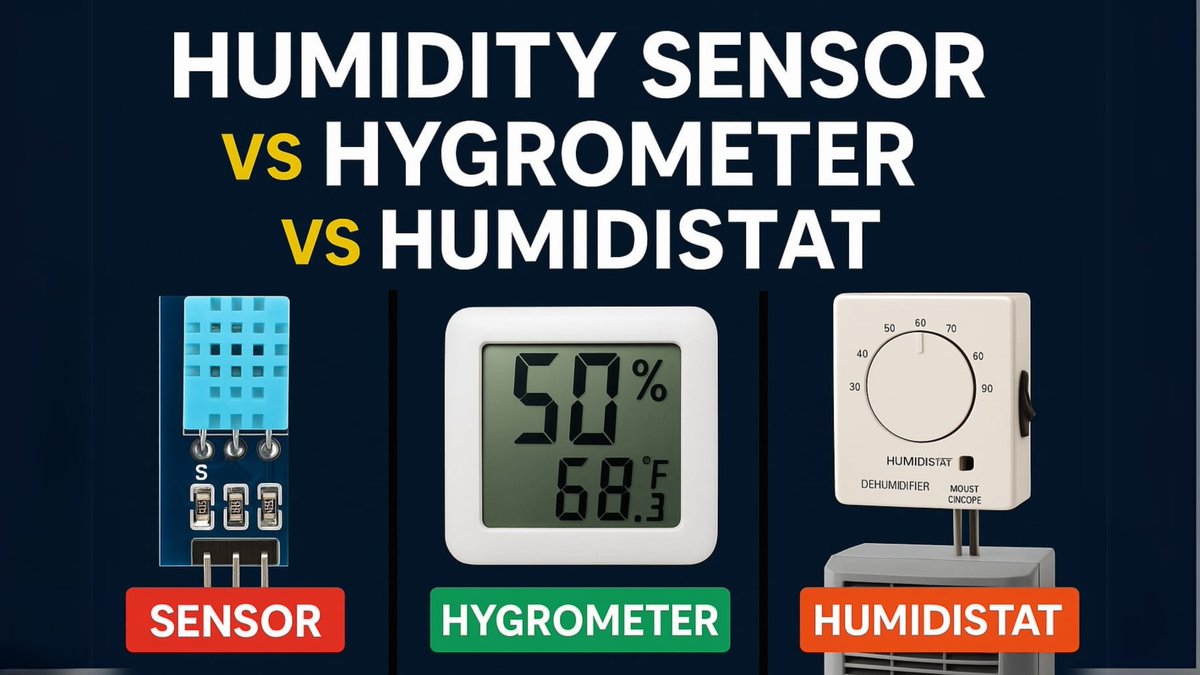TechartRad28699's tweet image. Humidity Sensor ≠ Hygrometer ≠ Humidistat! 
Not sure which one to use in your HVAC or pharma setup?

Watch our new 2-min explainer:
Compare, Choose, Apply.

Watch Now: youtu.be/3a96zEt2U64

#RadicalTechMart #RadicalTechArt #RadicalTalks #RajKanabar #ProcessAutomation