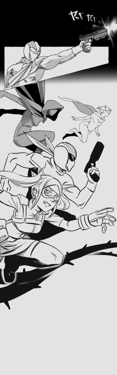 PenPrickly's tweet photo. I'm in an unstable mindscape right now, so before I start purging my hard drive and deleting years of old art, let me post an old webtoon idea I had that eventually got cancelled. This was drawn I think late 2022. These are raw files so no polish or dialogue. https://t.co/AJIZGRTCGP