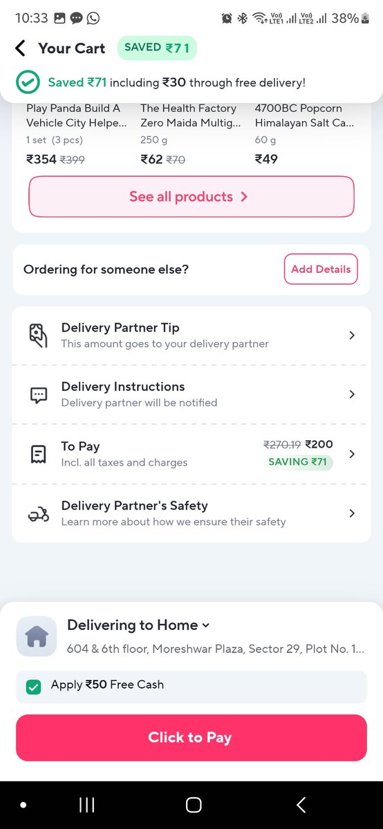 utkarsh007's tweet photo. Have you skipped your math class? 
@ZeptoNow @zeptocares

220 - 50 is 200? Next you’ll tell 10 minute delivery is 30 mins!
Need help with numbers? I give tuitions. Don't treat smart customers like this😄
@letsblinkit 
@rajshamani 
#QuickCommerce
#GroceryDelivery
#10MinuteDelivery https://t.co/BLgfitS6hu
