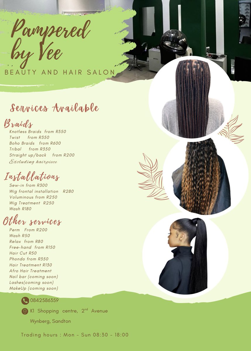 Mizoee's tweet photo. My niece just opened a salon!!! 
Please support her 🥺🥺🥺 https://t.co/EpK4QZwBEi