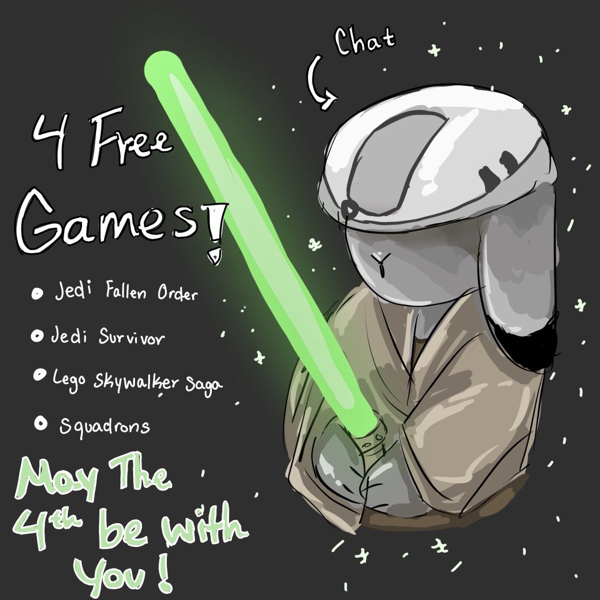 FrumpyFox's tweet image. Hello we’re doing a Star Wars themed game giveaway. 

How to enter?
- repost 
- leave a comment for the game you want 

And good luck May the 4th be with you.
