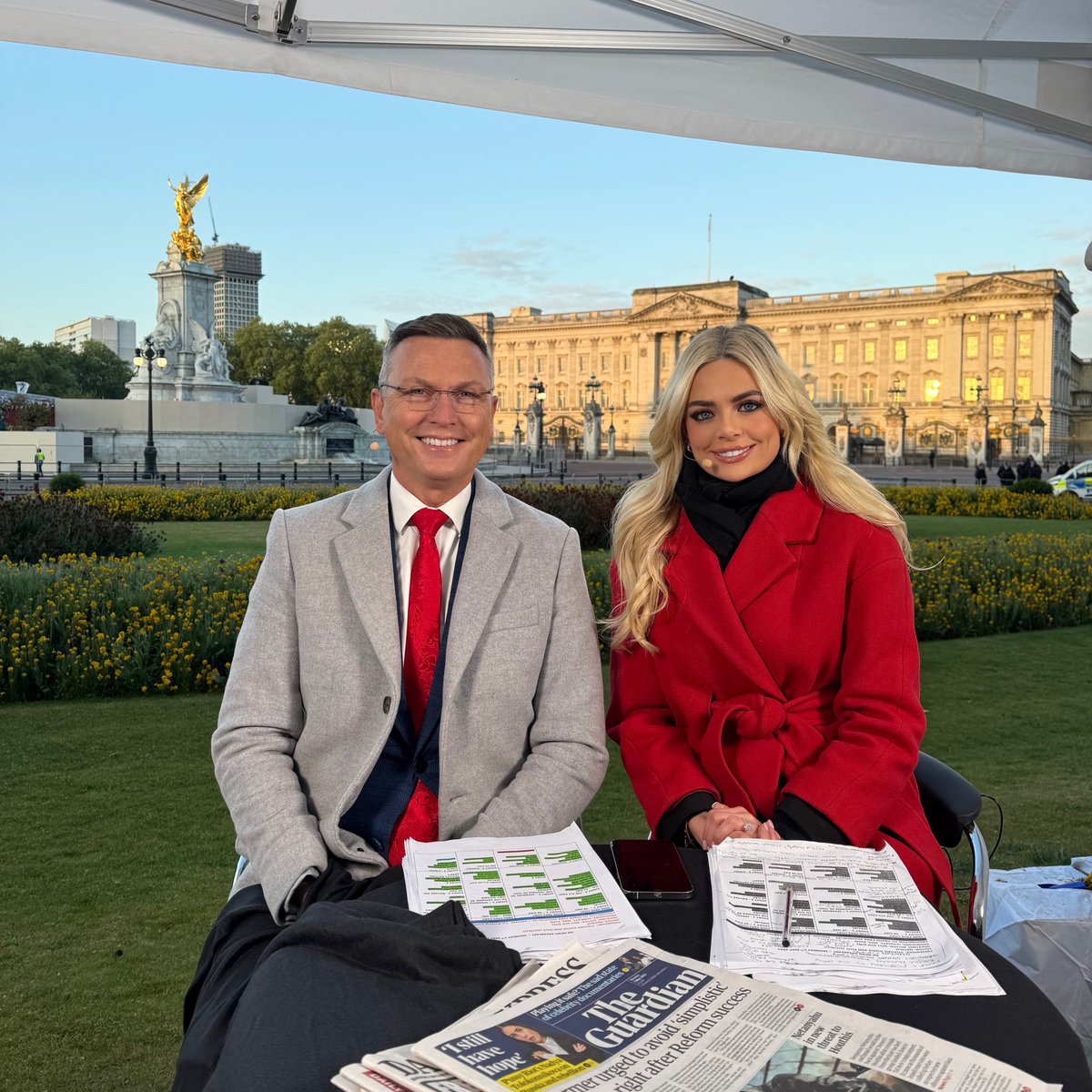 A special VE Day Breakfast programme live from the palace 🇬🇧 <a href="/StephenGBNews/">Stephen Dixon</a>