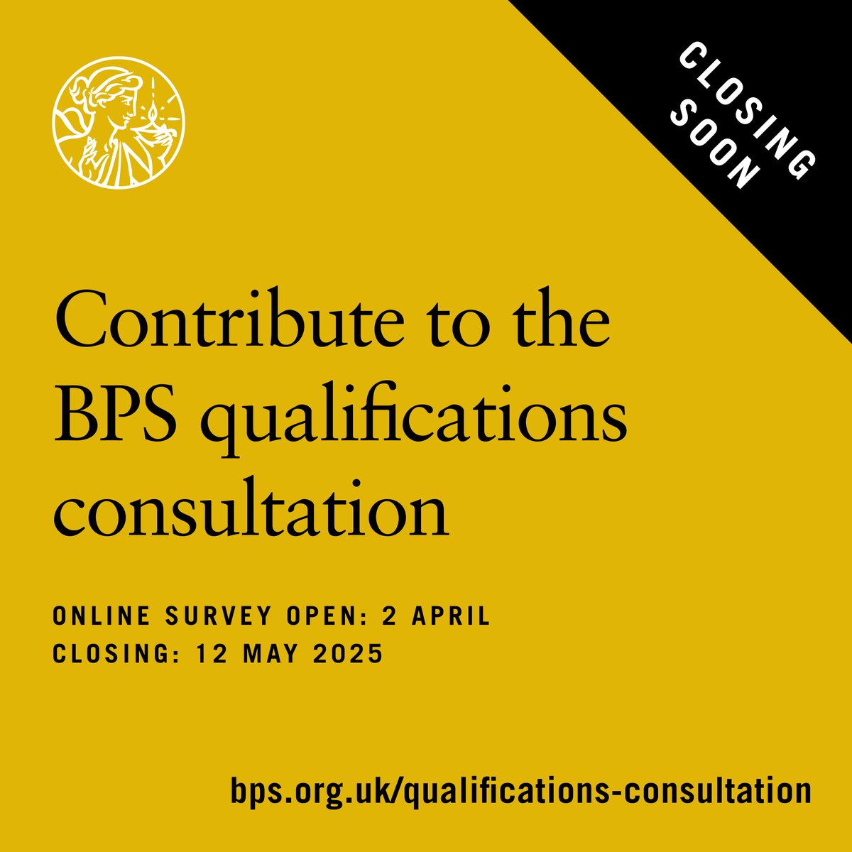 You have until 12 May '25 to have your say on the future of the BPS's own doctoral-level qualifications.

The online survey is being conducted by Seymour Research Limited, an independent research company on behalf of the BPS.

Share your views: bps.org.uk/qualifications…