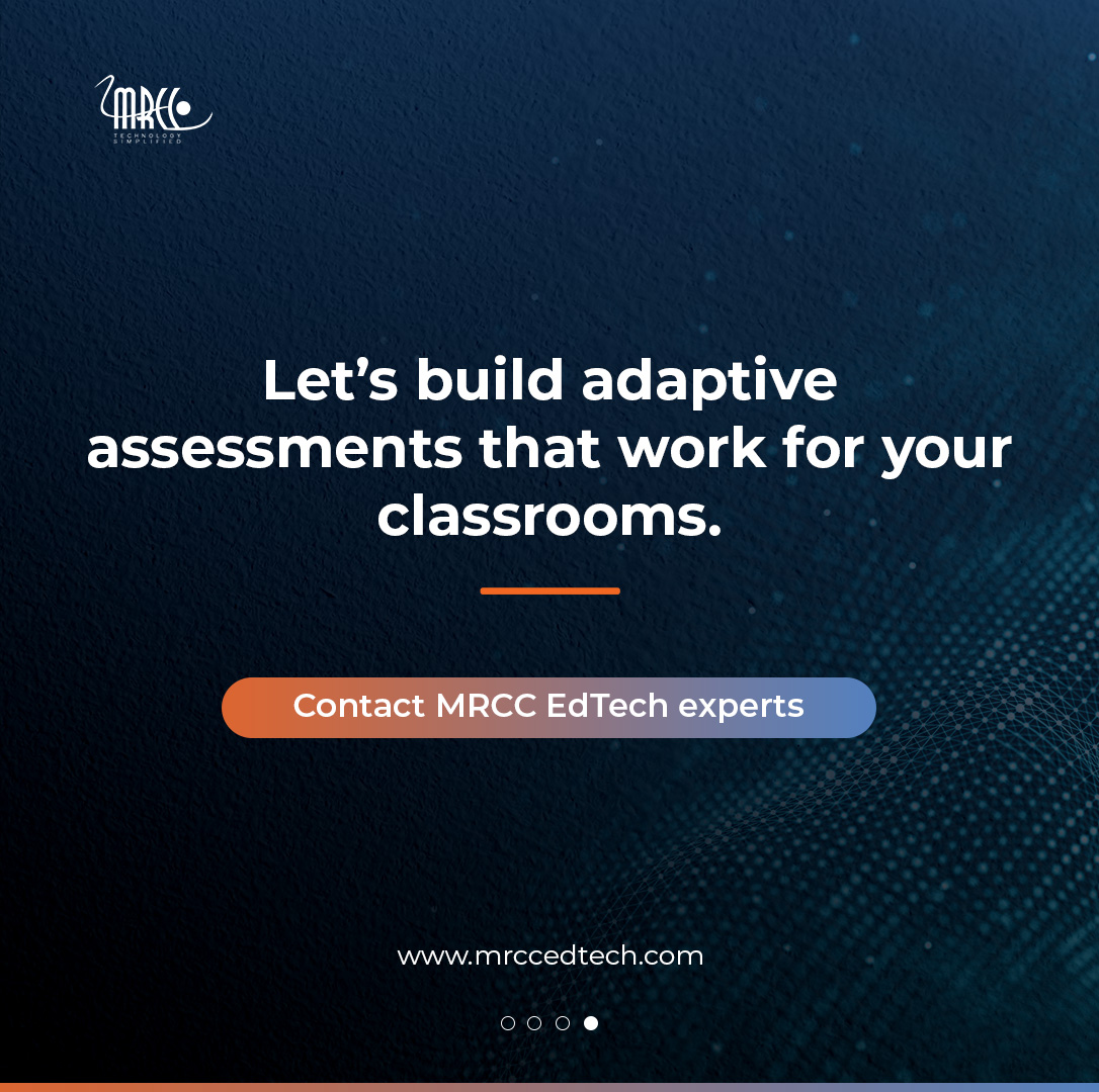 mrccsolutions's tweet image. Lots of providers can offer adaptive assessments. But not everyone can build around your vision. At MRCC EdTech, we build adaptive assessment ecosystems that meet your needs.
Custom. Scalable. Compliant. Backed by 28+ years of expertise.
Let's talk- mrccedtech.com/contact-us/