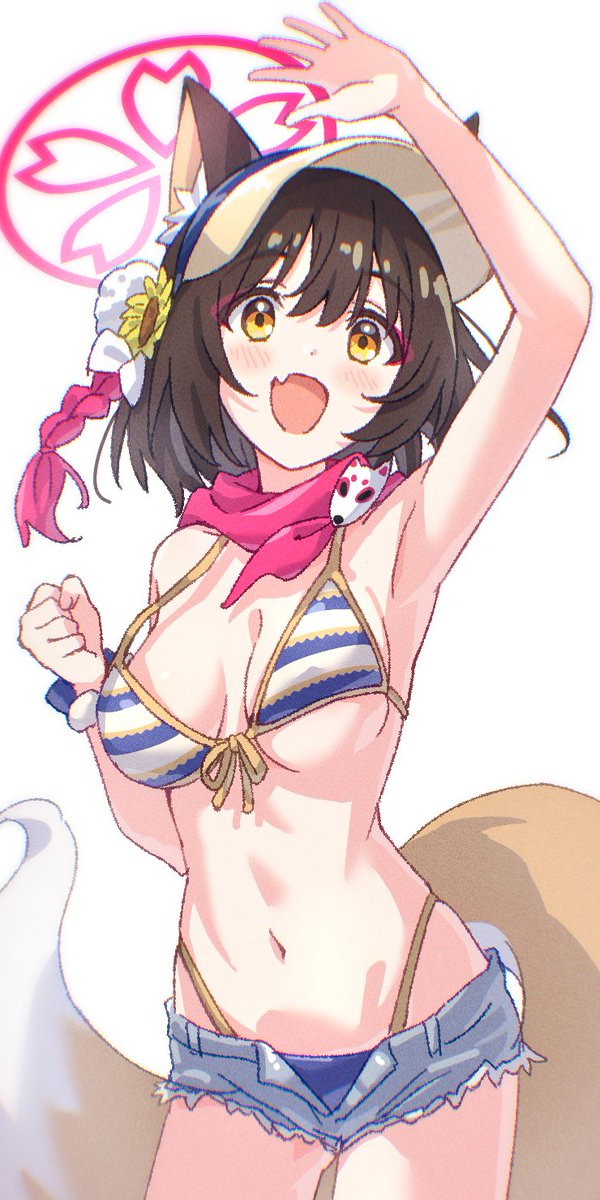 水着イズナ描きたかったので… #ブルアカ
