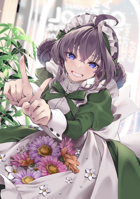 Civettaさん2周年おめでとうございます今回もお祝いイラストに胡桃ちゃん描かせていただきました(*^^*) 