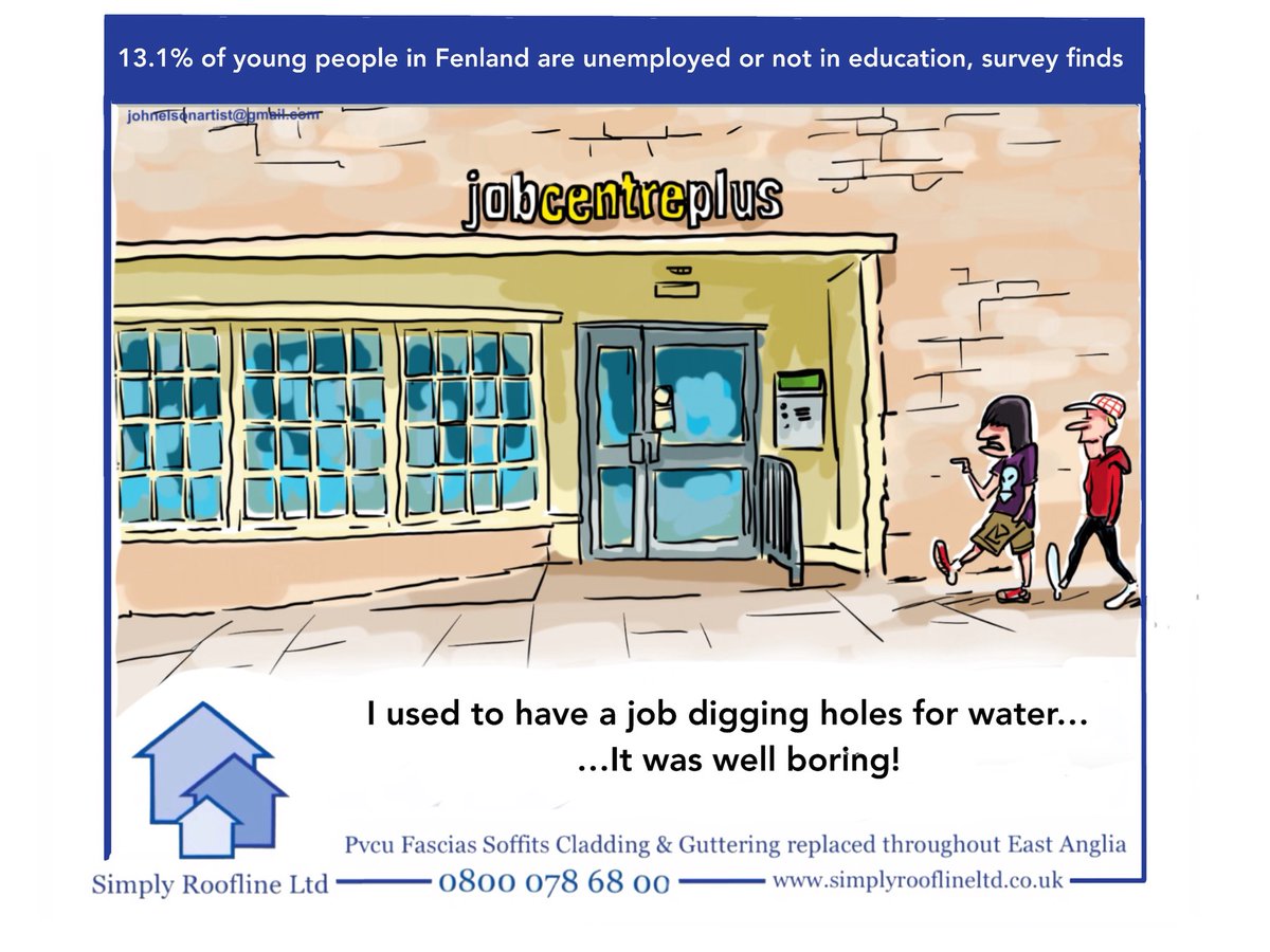 This weeks <a href="/fenlandcit/">Fenland Citizen</a> cartoon. <a href="/SimplyRoofline/">Jason</a> #johnelsonartist